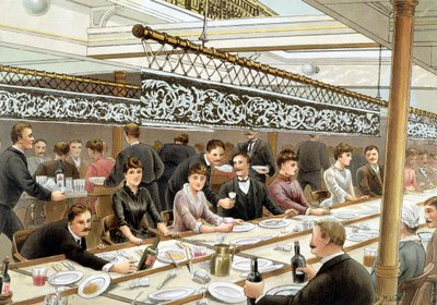 Az öbölben, vacsoraidő – A nyugati óceán hullámzása, a „P und O Pencillings”-ből, 1890 körül alkotó: W. Lloyd