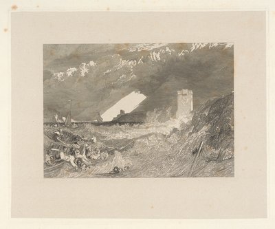 A cornwalli Fowey kikötő bejárata alkotó: W. R. Smith
