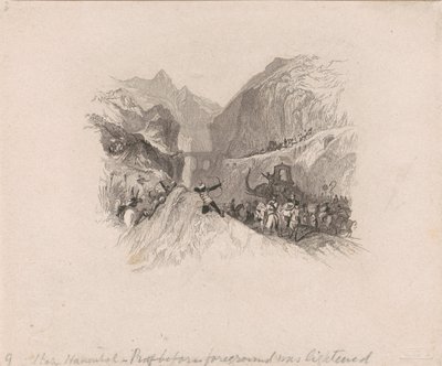 Hannibál áthalad az Alpokon (matrica) alkotó: W. R. Smith