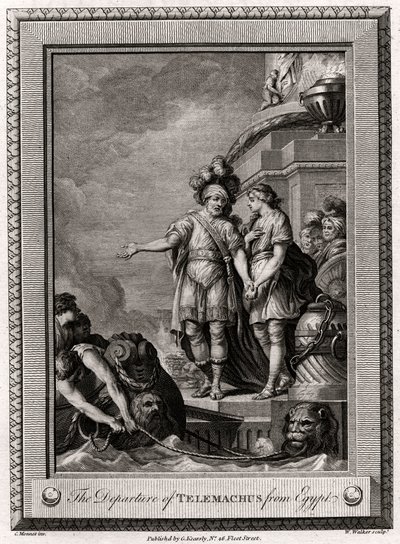 Telemachus távozása Egyiptomból, 1775 alkotó: W. Walker