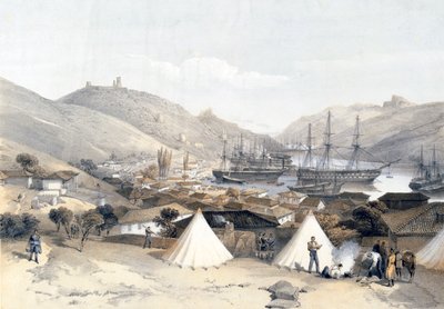 „Balaklava a tenger felé néz”, 1855. alkotó: W Walton