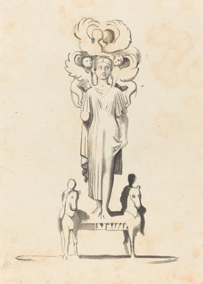 Minerva bronzfigurája, az Achilles-barrowban található alkotó: W. Walton after John Flaxman