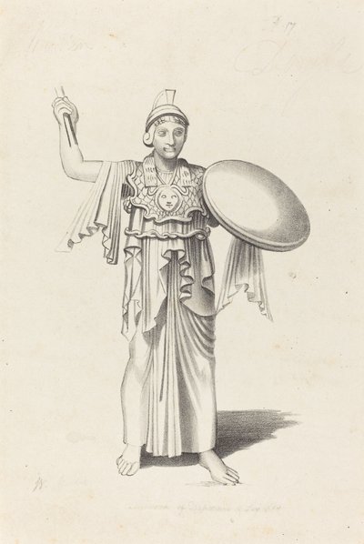 Minerva, egy bronzból, Daedalus alkotó: W. Walton after John Flaxman