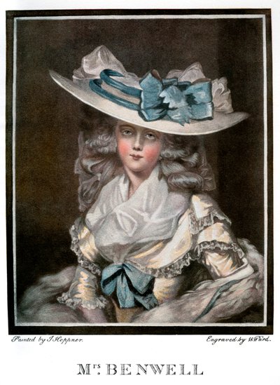 Mary Benwell portréja, 1785, 1901 alkotó: W Ward