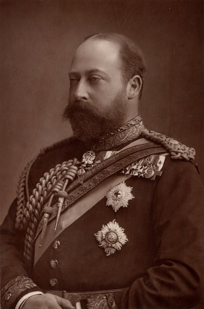 VII. Edward (1841-1910) az Egyesült Királyság királya 1901-től, még mindig Wales hercege. (fabury típusú) alkotó: W. and D. (after) Downey
