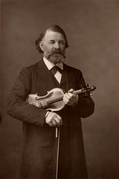 ""Joseph Joachim (1831-1907) Hungarian violinist, composer and Director of Berlin Conservatory (woodburytype) alkotó: W. and D. (after) Downey