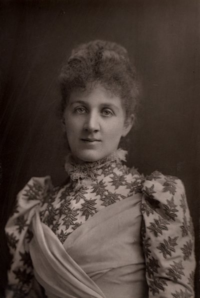 ""Liza Lehmann (Elizabetta Nina Mary Frederika Lehmann - 1862-1918) English soprano and composer. (woodburytype) alkotó: W. and D. (after) Downey