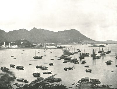 East Point bemutatja a Victoria Hillst, Hong Kong, 1895. alkotó: W and S Ltd
