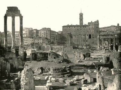 A fórum általános képe, Róma, Olaszország, 1895. alkotó: W and S Ltd