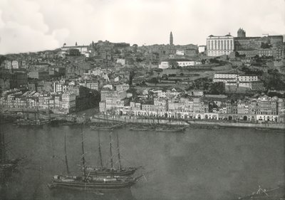 Portugália, Portugália városának panorámája, 1895. alkotó: W and S Ltd
