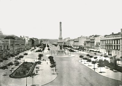 Restauradores tér, Lisszabon, Portugália, 1895. alkotó: W and S Ltd