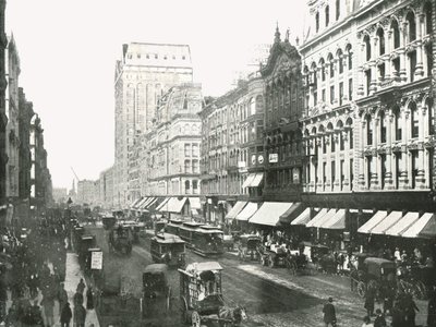 State Street, Chicago, USA, 1895. alkotó: W and S Ltd