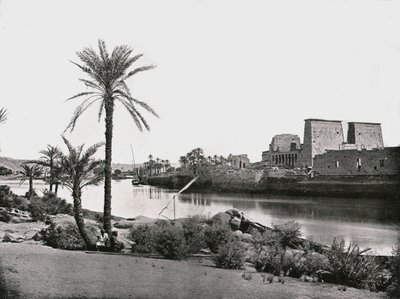 Ízisz temploma, Philae, Egyiptom, 1895. alkotó: W and S Ltd