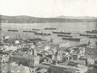 A Boszporusz Scutari felé néz, Konstantinápoly, Oszmán Birodalom, 1895. alkotó: W and S Ltd