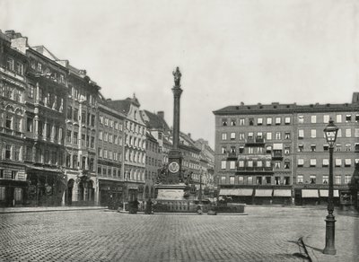 A Karolinenplatz, München, Németország, 1895. alkotó: W and S Ltd