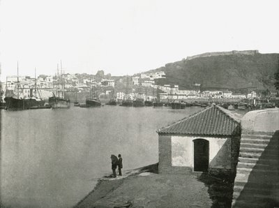 Malaga városa és kikötője, Spanyolország, 1895. alkotó: W and S Ltd