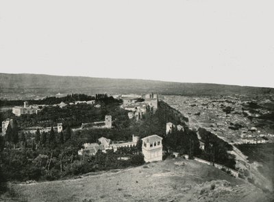 A város és az Alhambra, Granada, Spanyolország, 1895. alkotó: W and S Ltd
