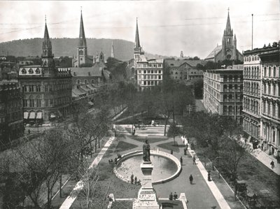 Victoria Square, Montreal, Kanada, 1895. alkotó: W and S Ltd