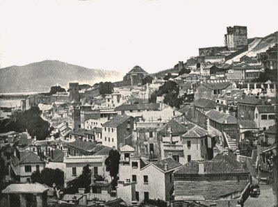 Kilátás a városra, Gibraltár, 1895. alkotó: W and S Ltd