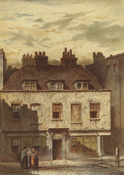 Régi házak, Dyott Street, Bloomsbury (chromolitho) alkotó: Waldo Sargeant