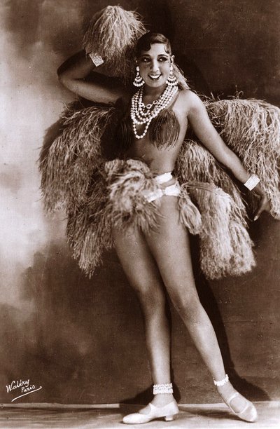 Josephine Baker 1927 körül (f/w fotó) alkotó: Walery