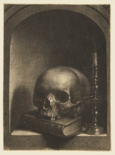Vanitas csendélet egy fülkében alkotó: Wallerant Vaillant