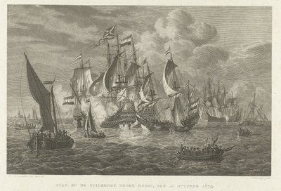 A Zuiderzee-csata Bossu ellen, 1573 Zuiderzee-csata Bossu ellen, 1573. október 11. (cím a tárgyon) alkotó: Walraad Nieuwhoff