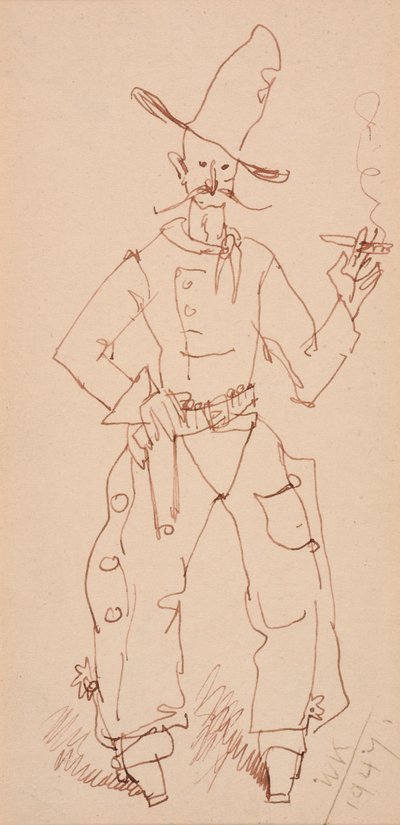 Cowboy dohányzás alkotó: Walt Kuhn