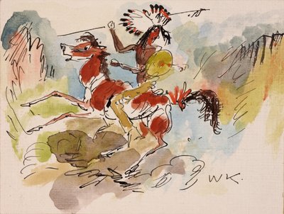 Indianer zu Pferd alkotó: Walt Kuhn