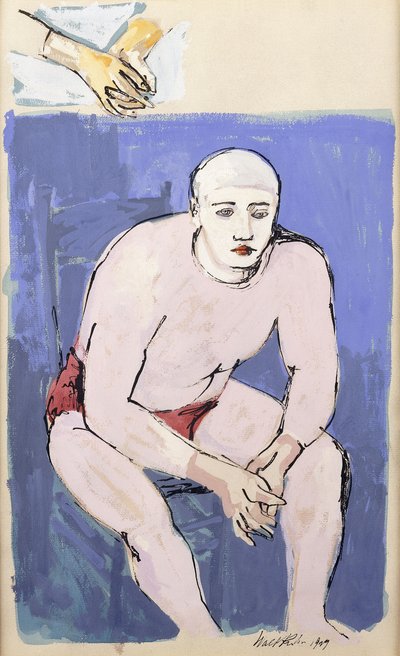 Ülő bohóc alkotó: Walt Kuhn