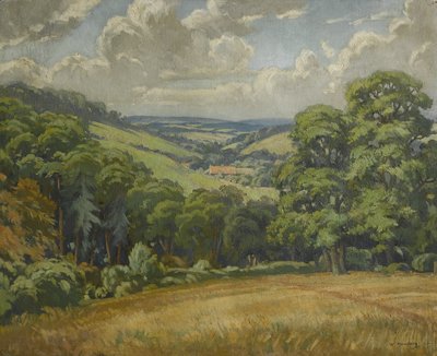 Devon jelenet, Widdecombe Moor közelében, 1949 körül (olaj, vászon) alkotó: Walter Ashworth