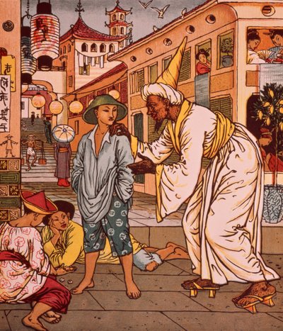 Aladdin képeskönyve, Arab éjszakák alkotó: Walter Crane