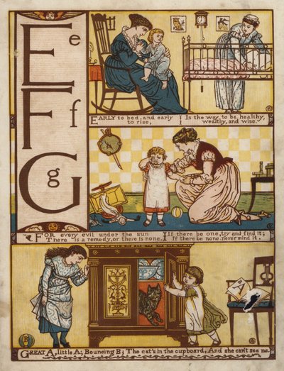 Ábécé (színes litó) alkotó: Walter Crane