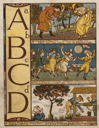 Ábécé (színes litó) alkotó: Walter Crane