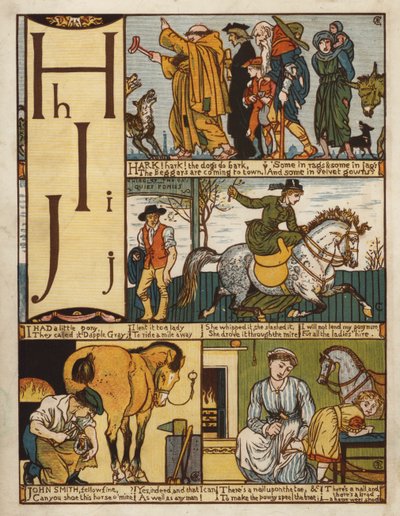 Ábécé (színes litó) alkotó: Walter Crane