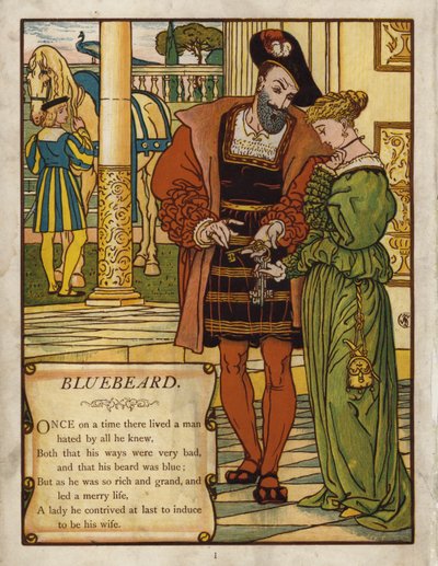 Kékszakáll (színes litó) alkotó: Walter Crane