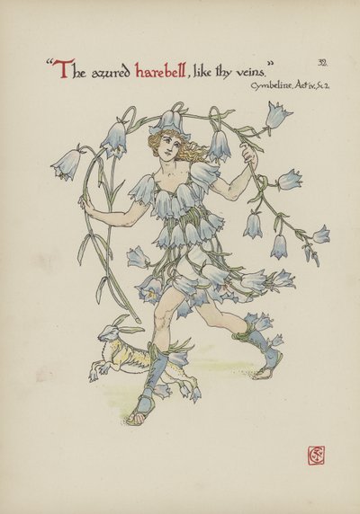 Virágok Shakespeare kertjéből alkotó: Walter Crane