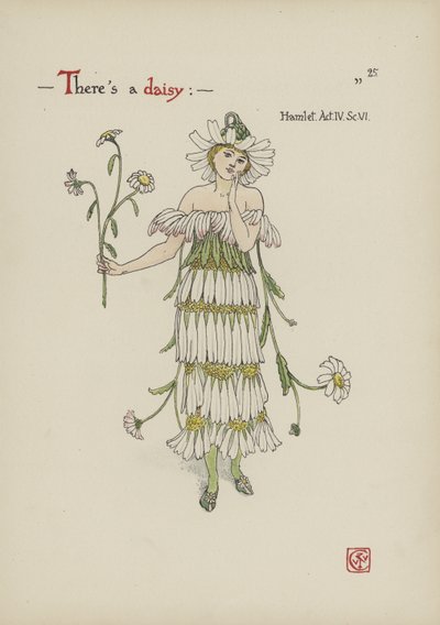Virágok Shakespeare kertjéből alkotó: Walter Crane