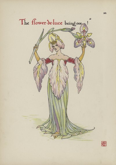 Virágok Shakespeare kertjéből alkotó: Walter Crane