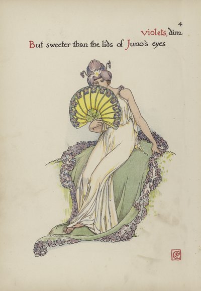 Virágok Shakespeare kertjéből alkotó: Walter Crane