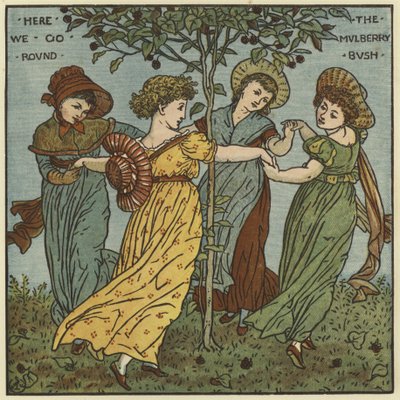 Itt járunk a Mulberry Bush körül alkotó: Walter Crane