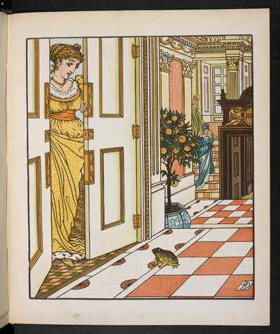 Illusztráció a békaherceghez. alkotó: Walter Crane