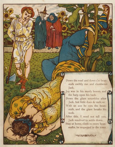Jack és a babszár (színes litó) alkotó: Walter Crane