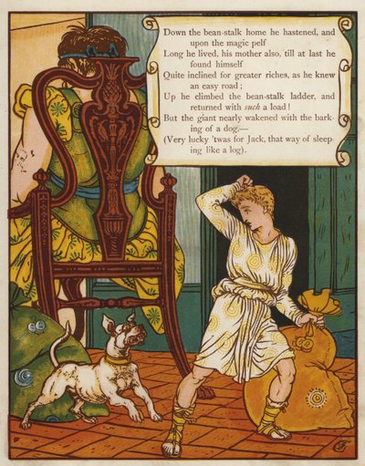 Jack és a babszár (színes litó) alkotó: Walter Crane