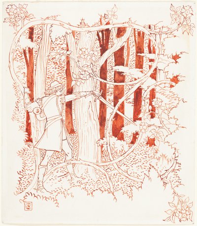 Prinz Charming im Wald alkotó: Walter Crane