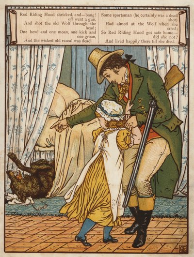 Piroska (színes litho) alkotó: Walter Crane