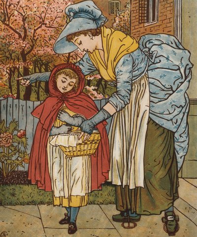 Piroska (színes litho) alkotó: Walter Crane