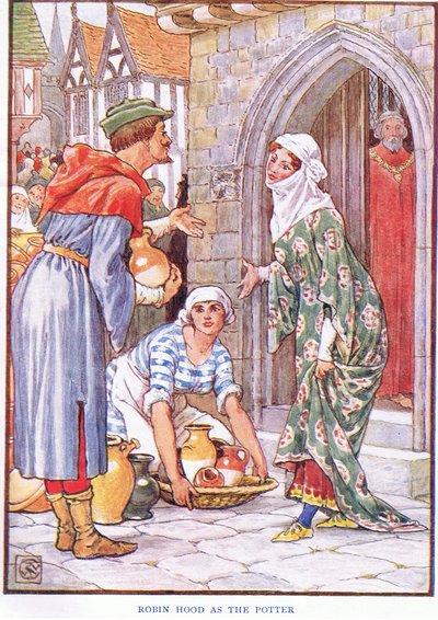 Robin Hood mint fazekas, 1920 körül alkotó: Walter Crane