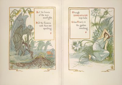 Naplemente és szerelem a ködben alkotó: Walter Crane