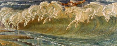 A Neptunusz lovai, 1892 alkotó: Walter Crane